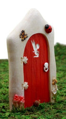 Ebros Fairy Garden Miniature Tinker Bell Magical Pixie Dust Red Door Figurine 4.75"H