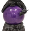 Ebros Twilight Dragon Resting On Purple Sandstorm Glass Ball Statue Sound Sensor Decor