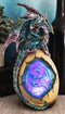 Ebros Water Dragon with LED Light Guarding Dragon Egg Collection 10" Height