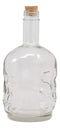 Large 30oz Skeleton Skull Whisky Vodka Scotch Liquor Cork Glass Bottle Decanter