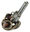 Western Double Six Shooter Cowboy Pistol Guns With Bull Ropes Wine Holder Caddy