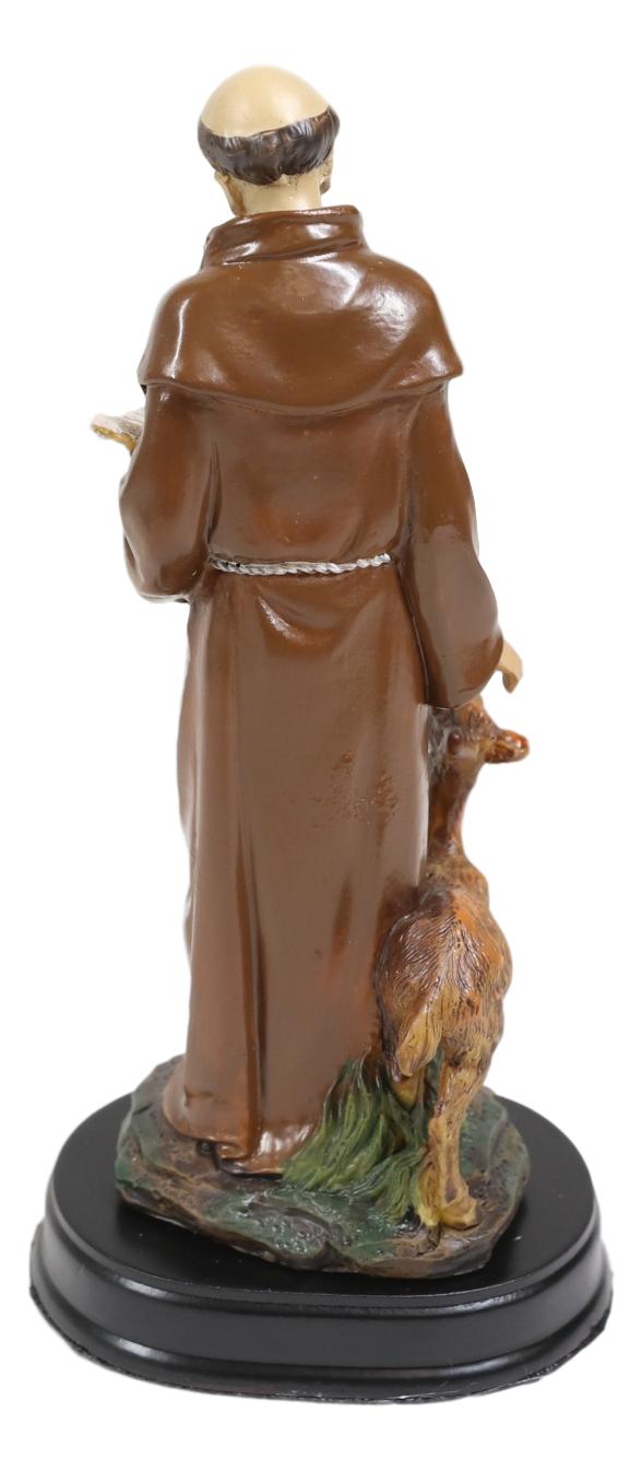 Ebros Gift Holy Catholic Saint Francis Monk Figurine Shrine Decorative Figurine 5.5"H