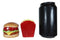 Big Burger And Golden Fries Salt And Pepper Shakers Set Ceramic Spice Decor