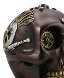 Cool Steampunk Maroon Unit Task Force Gearwork Skull Figurine Skeleton Army