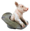 Country Farmside Western Adorable "Babe" Pink Pig In Cowboy Hat Figurine 5.25"H