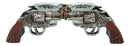 Rustic Western Outlaw Dual Revolver Pistol Guns Tea Light Votives Candle Holder
