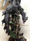 Ebros Large 23.5" Tall Black Dragon Guarding Castle Atop A Rocky Cliff Statue