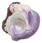 Under The Sea Purple Tailed Mermaid Hugging Giant Sconce Shell Figurine 4.75"L