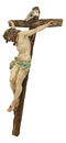 Ebros Large Jesus Christ at Calvary Crucifix INRI Wall Cross Hanging Plaque 20"H