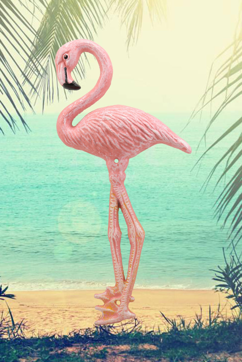 27 Tall Realistic Zen Graceful Tropical Pink Flamingo Standing in Repose  Statue