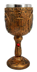 Ebros Ancient Egyptian God Of The Sky And War Horus 6oz Wine Goblet Chalice