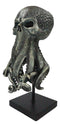 Fantasy Myths Sea God Cthulhu Kraken Octopus Head On Museum Pole Stand Figurine