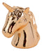 Electroplated Silver Copper Unicorn Head Money Coin Bank Figurine Kids Adults