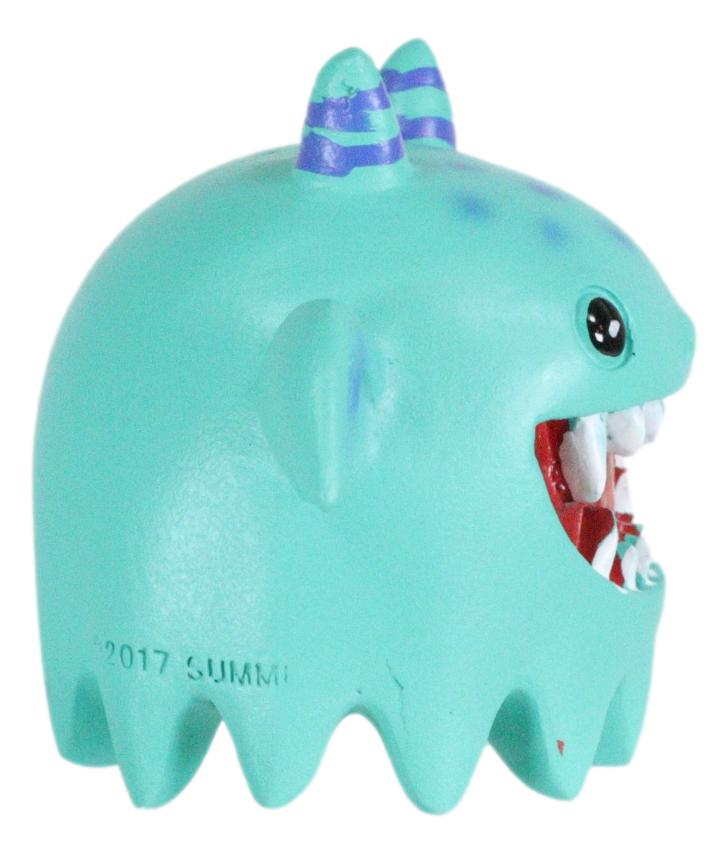 Underbedz Turquoise Polkadot Daemon Winged Imp Monster With Horns Figurine