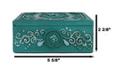 Feng Shui Zen Buddha Auspicious Ohm Symbol Lotus Mandala Flower Decorative Box