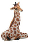 Large Madagascar Wildlife Sitting Giraffe Statue 19.5"Tall Safari Savannah Decor