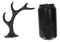 Set Of 3 Cast Iron Western Rustic Stag Deer Crown Antler Wall Coat Keys Hooks