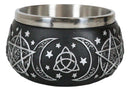 Wicca Metaphysical Triple Moon Celtic Triquetra Symbol Smudging Smudge Bowl