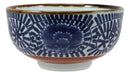 Japanese Shades Of Blue Artistic Porcelain Bowls Set of 4 Rice Salad Miso Soup