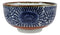 Japanese Shades Of Blue Artistic Porcelain Bowls Set of 4 Rice Salad Miso Soup