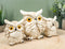 Ebros See Hear Speak No Evil Wise Acrobatic Fat Owls Figurine 7.25" Wide (Cream)