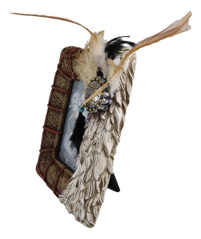 Southwest Indian Eagle Feathers Dreamcatcher 4X6 Wall Or Desktop Photo Frame