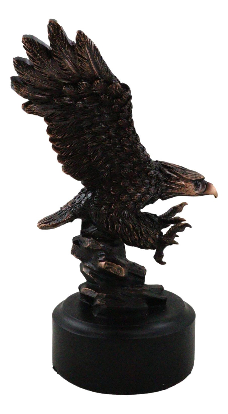 Wings of Glory King of The Skies Majestic Bald Eagle Swooping On Prey Figurine