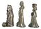 Ebros Wicca Triple Goddess Maiden Mother Crone Triune Moon Set of 3 Figurines