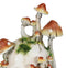 Day Of The Dead Toadstool Mushrooms And Moss Fungi Gothic Skull Figurine