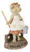 Welcome to The Pigsty Whimsical Cinderella Pig Carrying A Pail and Mop Figurine