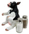 Ebros Farm Grassland Bovine Cattle Cow Moo Moo Salt Pepper Shakers Holder Set