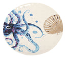 Nautical Marine Ocean Octopus Ceramic Salad Dessert Appetizer Plates Pack Of 2