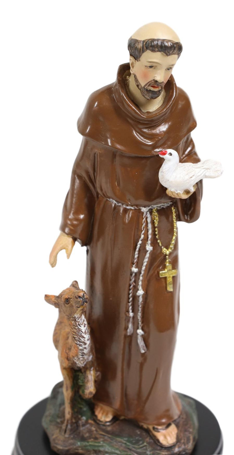 Ebros Gift Holy Catholic Saint Francis Monk Figurine Shrine Decorative Figurine 5.5"H