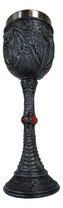 Gothic Lair of The Dragons Archaic Bone Dungeon Tombs Dragon Wine Goblet Cup