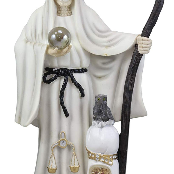 Santa Muerte Grim Reaper Gothic Candle Holder 6 Statue - Lazaro