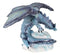 Blue Sky Wraith Storm Dragon On Giant Cloud Formation Decorative Small Figurine