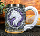 Medieval Royal Magical Enchanted Kingdom Rare Unicorn Beer Stein Tankard Mug Cup