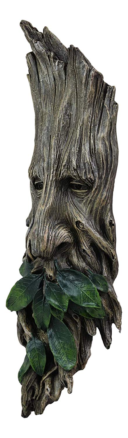 Ebros Celtic Greenman Enigma Face Wall Hanging Sculpture Decor 15" High