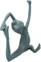 Ebros Large Aluminum Frog in Lizard Pose Yoga Stretch Garden Statue 15" Long