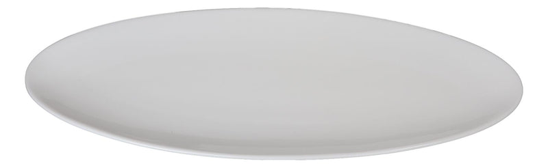 Contemporary Sleek Design White Porcelain Oval Plate Serving Platter 16"Long