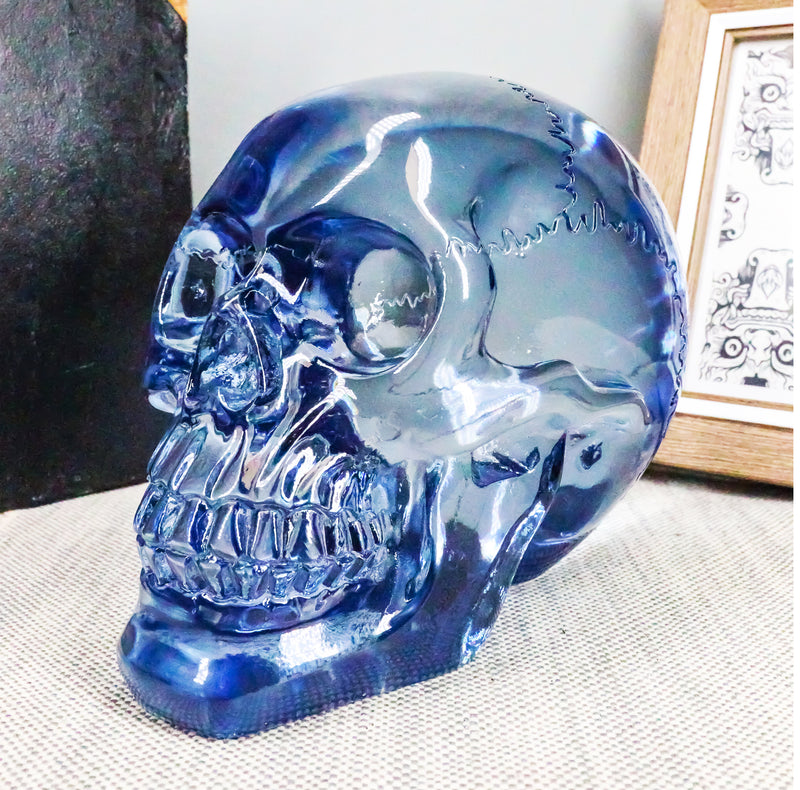 Resin crystal translucent skull, decorative popular collection