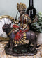 The Invincible Eight Handed Hindu Goddess Durga Sitting On Bahan Tiger Statue