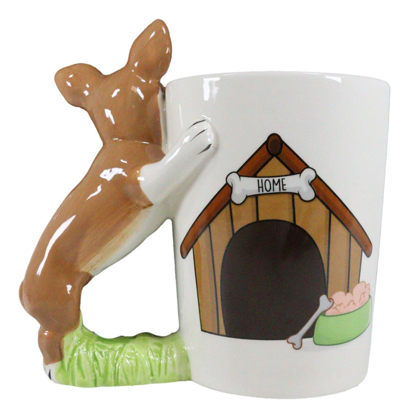 French Bulldog Puppy With Bone Kennel 12oz Ceramic Mug Coffee Cup Home Kitchen