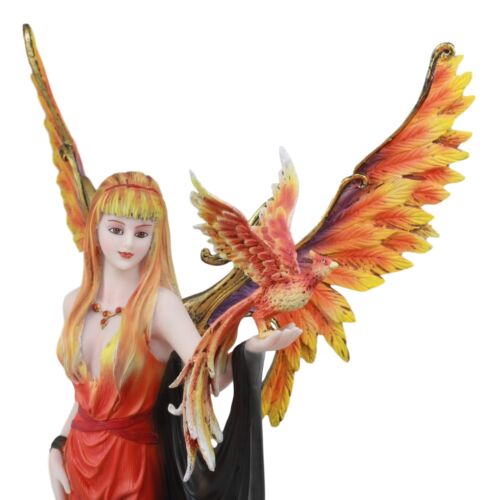 Nene Thomas Fire Goddess Elemental Fairy With Blood Phoenix Avatar Statue 15"H