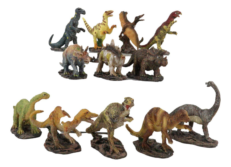 Land Before Time Educational Prehistoric Dinosaur 12 Miniature Figurines Decor