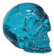 Ebros Blue Translucent Witching Hour Gazing Skull Miniature Figurine Acrylic Skulls