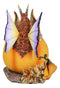 Amy Brown Halloween Fairy Black Cats And Dragon In Pumpkin Fall Leaves Figurine