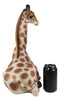 Large Madagascar Wildlife Sitting Giraffe Statue 19.5"Tall Safari Savannah Decor