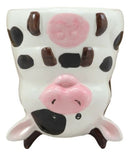 Topsy Turvy Ceramic Holstein Bovine Cow Coffee Mug Drink Cup 11oz Animal Farm