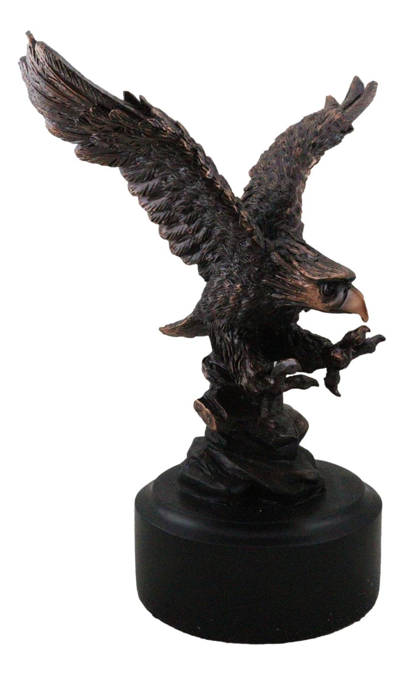 Wings of Glory King of The Skies Majestic Bald Eagle Swooping On Prey Figurine